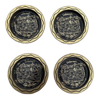 Mid Century Modern Metal Colorado Coaster- Set of 4 For Sale