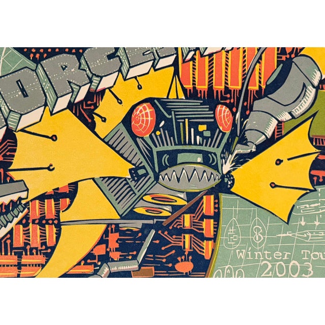 Limited-edition concert poster created for Trey Anastasio’s Winter Tour 2003 performance in Worcester. The bold graphic...