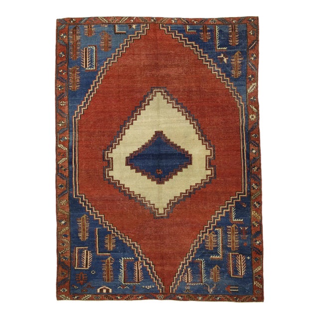 Antique Bakhshayesh Rug 6'0" X 8’2” For Sale