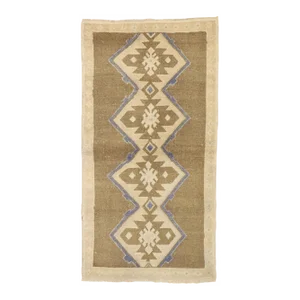 Vintage Turkish Oushak Rug - 02'11 X 05'05