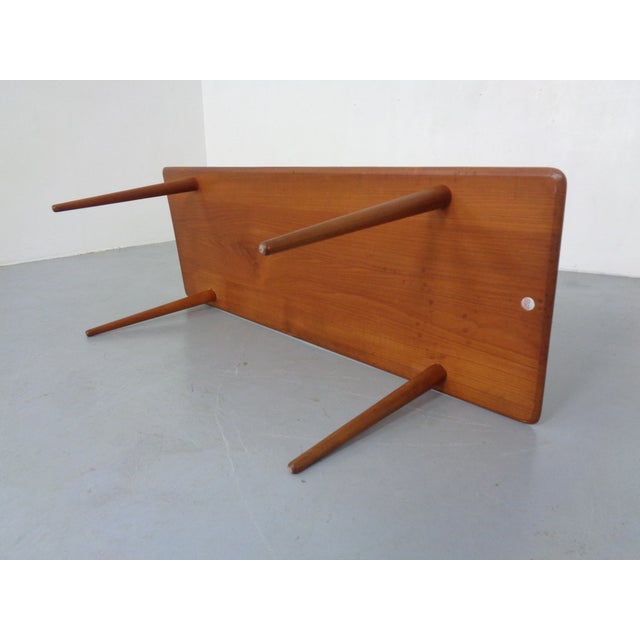 Brown Teak Coffee Table by Peter Hvidt & Orla Mølgaard-Nielsen for Cado, Denmark, 1960s For Sale - Image 8 of 14