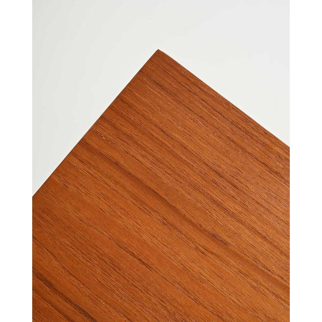 Scandinavian Teak Desk with Movable Drawers, 1960s For Sale - Image 10 of 11