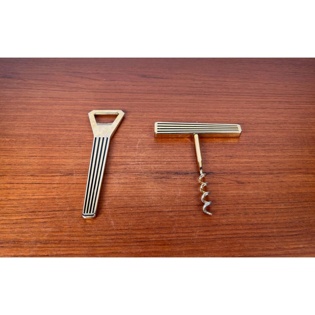 Mid-Century Modern Mid-Century Modern Metal Corkscrew and Bottler Opener, 1960s, Set of 2 For Sale - Image 3 of 9
