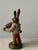 Brown Folk Art German Wooden Rabbit Figures Playing Music, Set of 6 For Sale - Image 8 of 18
