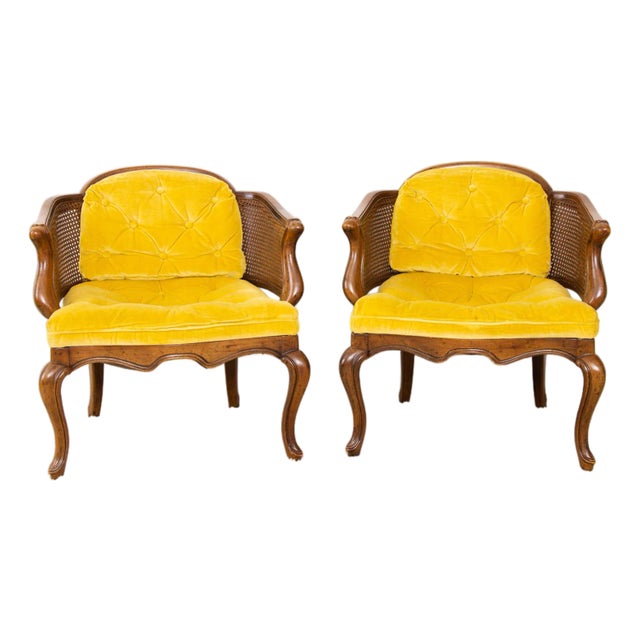 Drexel Heritage French Provincial Barrel Chairs For Sale