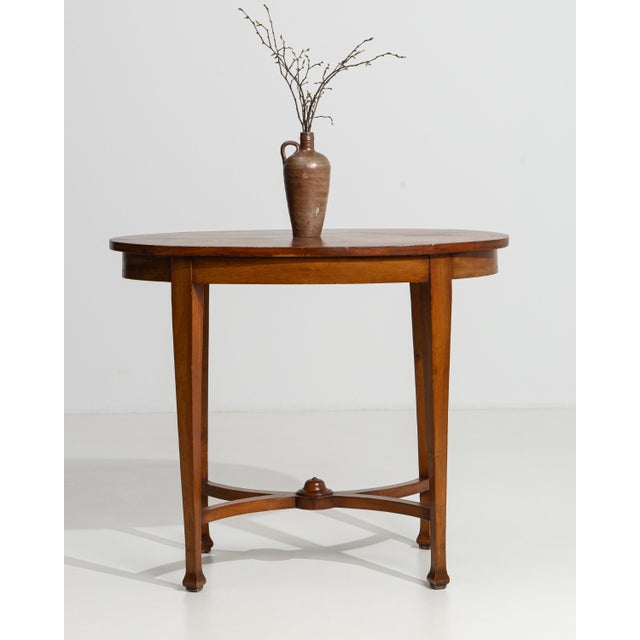 French Sheraton Revival Side Table, Inlaid Wood, Circa 1900 For Sale - Image 9 of 13