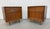 This listing is for a pair of Mid-Century Modern Walnut Nightstands. Featuring a straight line cube design, single drawer,...