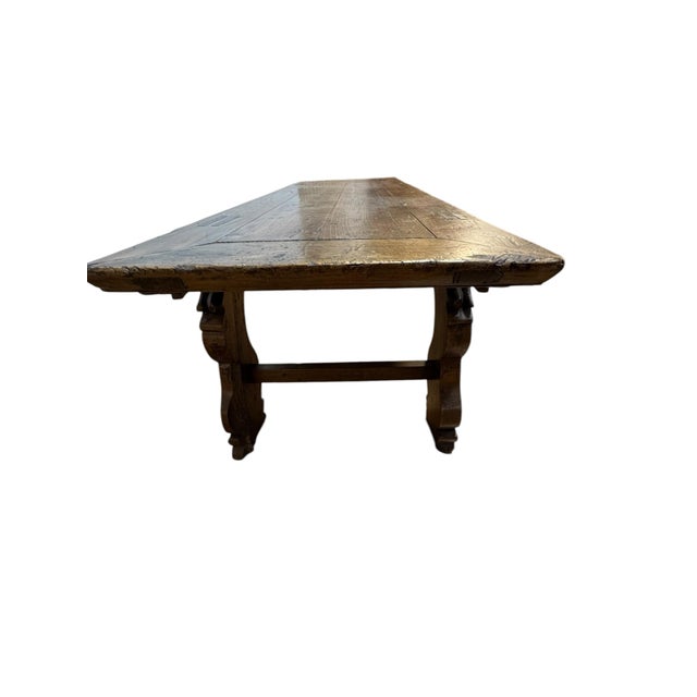 Chinese Antique Chinese Carved Wood Altar Bench | Southern China | Fish & Dragon Folk Art | Late 19th C. For Sale - Image 3 of 11