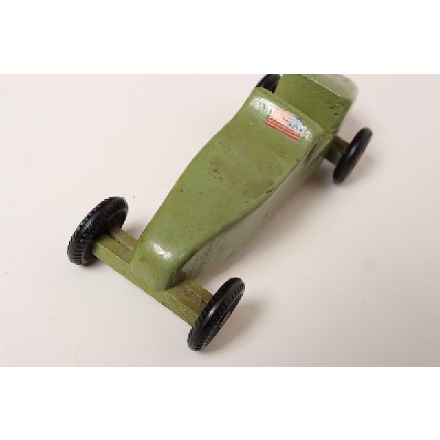 Set of Four Vintage Painted Pinewood Racers For Sale - Image 17 of 18