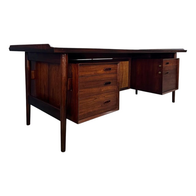 Arne Vodder Rosewood Executive Desk 207 for Sibast, Denmark, 1960s For Sale