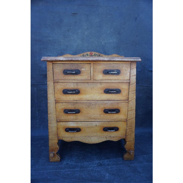 Monterey Furniture 1920s Original Monterey a-Frame Dresser, Rare Form For Sale - Image 4 of 8