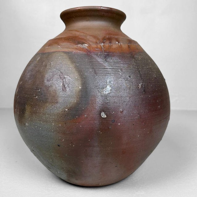 1950s Bizen Ware Ceramic Vase by Manabu Sakakibara, 1950s For Sale - Image 5 of 18