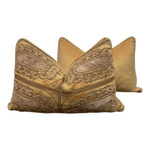 Vintage Re-Designed and Hand-Engineered Pillow Covers - a Pair