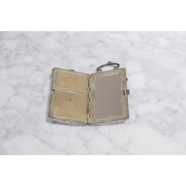 Metal Art Deco Vanity Box in Enamel, 1920 For Sale - Image 7 of 9
