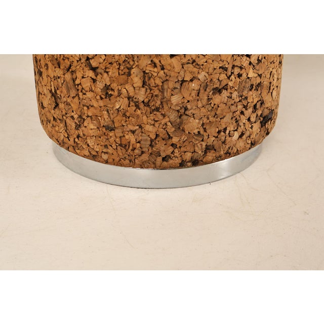 Metal Mid 20th Century Leviton Mid Century Modern Pair of Cork Table Lamps For Sale - Image 7 of 18