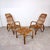 Set consisting of a pair of armchairs and a rattan coffee table. Made in Italy in the 1970s. Dimensions: armchair 60x94 cm...
