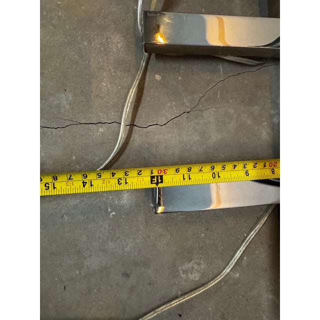 1980s Mid-Century Modern Chrome Casella Floor Lamps — Pair of 2 For Sale In Charleston - Image 6 of 12