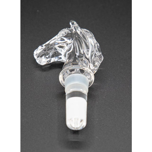 Glass Vintage Waterford Crystal Bottle Stoppers - Horse and Acorn Designs With Boxes- Set of 2 For Sale - Image 7 of 11