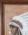 1970s Original Vintage 1978 Western Fine Art Native American Indian Chief Red Cloud Framed Pastel Portrait Drawing For Sale - Image 5 of 9