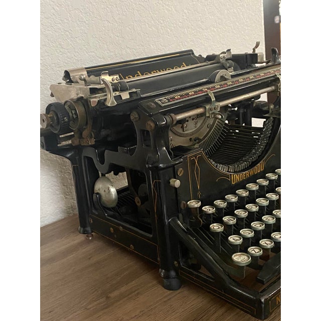 Antique 1922 Underwood Standard No. 5 Typewriter - Serial 1539401. For Sale In Denver - Image 6 of 12