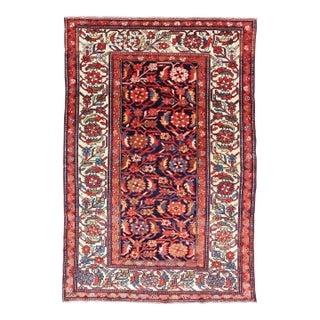 Antique Persian Fine Malayer Rug With All-Over Floral Design 4'0 X 6'0 For Sale