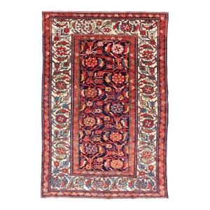 Antique Persian Fine Malayer Rug With All-Over Floral Design 4'0 X 6'0