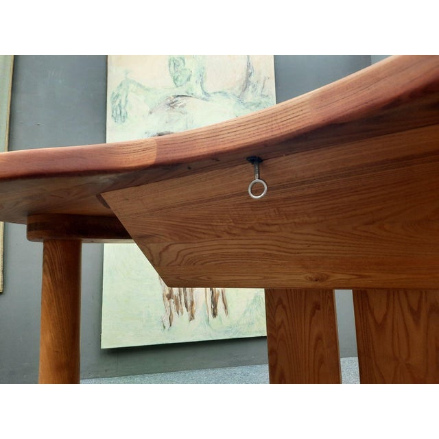 Postmodern Ash Wood Office Desk, 1970s For Sale - Image 14 of 17