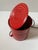 1980s Vrieland Vintage Tin Can Lamp Red For Sale - Image 9 of 14