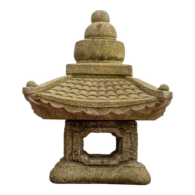 Cast Stone Pagoda Garden Ornament Chairish