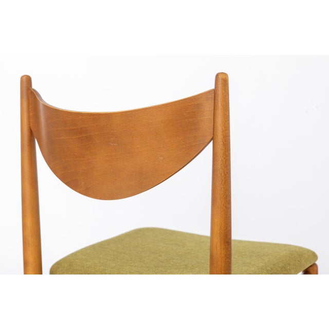 Vintage German Dining Chairs in Beech, 1960s, Set of 5 For Sale - Image 10 of 11