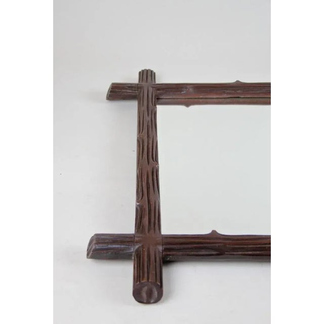 Black Forest Wooden Wall Mirror, Austria, 1900s For Sale - Image 9 of 14
