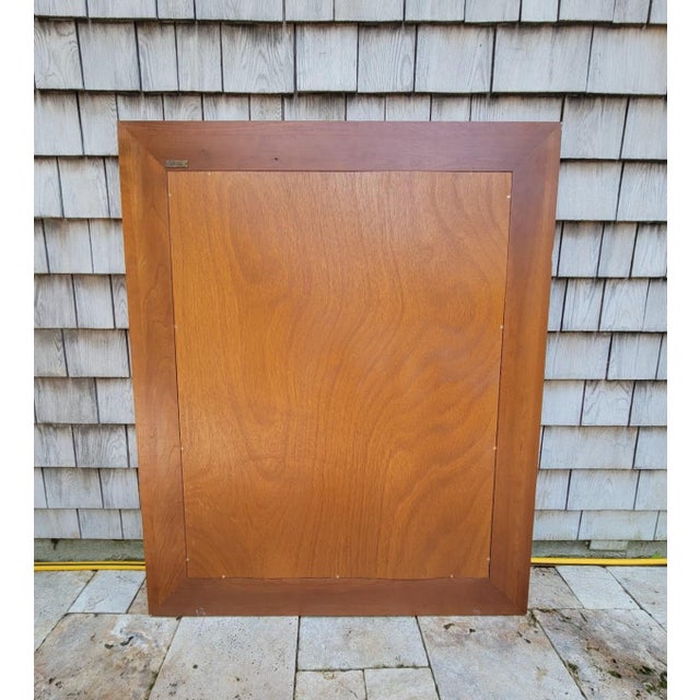Vintage French Louis Philippe Solid Cherry Wall Mirror by Grange Furniture For Sale In Providence - Image 6 of 7