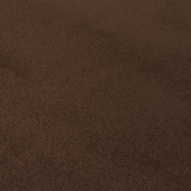 Schumacher SAMPLE - Schumacher Hermine Virgin Wool Fabric In Chocolate For Sale - Image 4 of 4