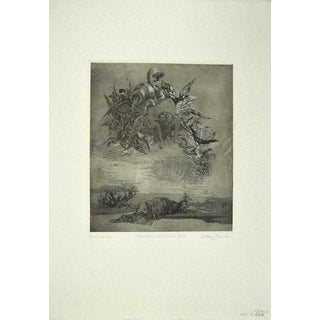 Leo Guida, Apotheosis of the Hero, Etching on Paper, 1972 For Sale