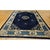 Textile 1900s Blue Classic Greek Key Swastika Anitque Chinese Peking Wool Room Size Rug For Sale - Image 7 of 10