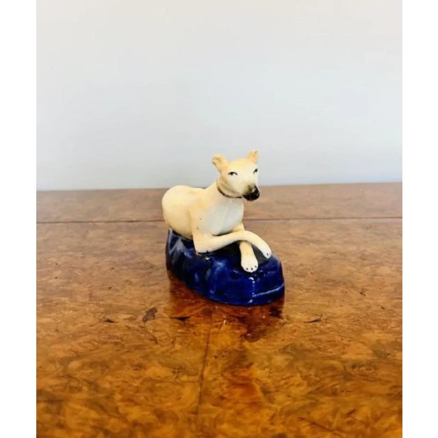 Victorian Staffordshire Greyhound, 1860s For Sale - Image 4 of 6