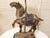 Hollywood Regency Vintage Equestrian Horse Table Lamp With Black Shade For Sale - Image 3 of 9