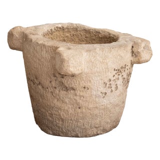 Large 18th Century Stone Mortar For Sale
