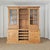 Dimensions: 74.5"W x 20.25"D x 80"D Upper L & R 9.25"D x 22.5"W x 41"H Lower L & R 17.5"D x 22.25"W x 24.25"H A...