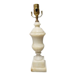 Vintage 1930s Alabaster Urn Lamp For Sale