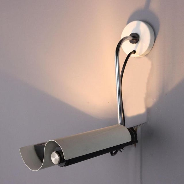 Vintage Enamelled Metal Lamp from Oluce, Italy, 1960s For Sale - Image 11 of 11