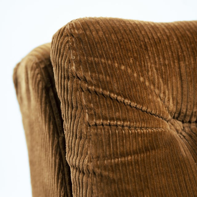 Brown Corduroy Modular Lounge Chairs by DUX, Sweden, 1970s, Set of 2 For Sale - Image 12 of 18