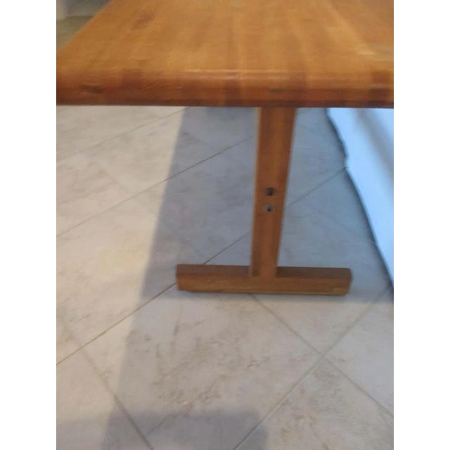 Brown Vintage Butcher Block Console For Sale - Image 8 of 9
