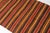Mid 20th Century Tribal Striped Rug - Bohemian Home Decor Flatweave For Sale - Image 4 of 10