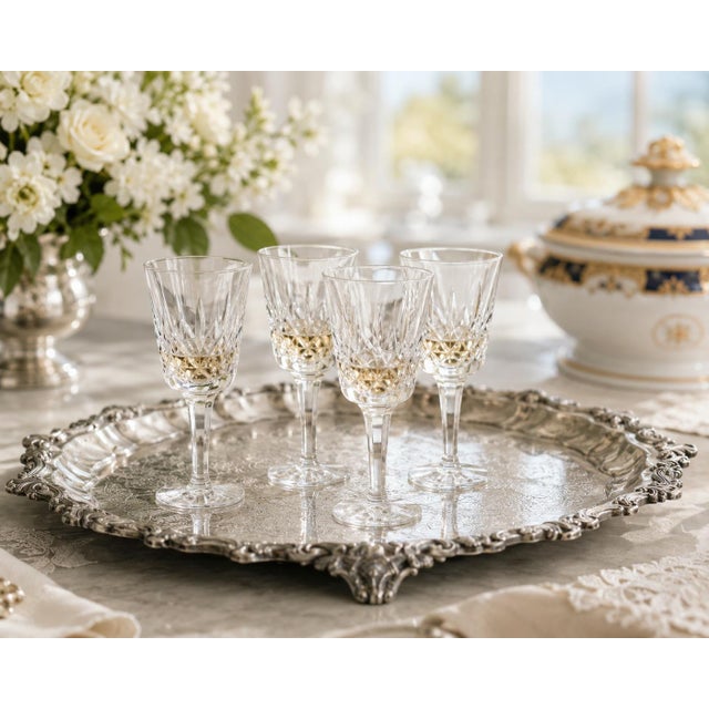 Mid 20th Century Mid 20th Century Waterford Lismore Petite Wine Stems - Set of 4 For Sale - Image 5 of 5