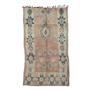 Soft Blush Moroccan Rug - 9.7 X 5.3 Ft