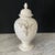 Large Antique Italian Pair of White Ceramic Apothecary Style Urn Vases -A Pair For Sale - Image 10 of 12