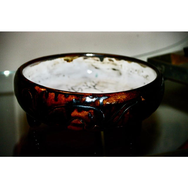 Ceramic Tripod Trinket Tray by Jean Rivier, France, 1950 For Sale - Image 4 of 10