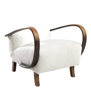 1930s Czech Wooden Armchair by J. Halabala For Sale