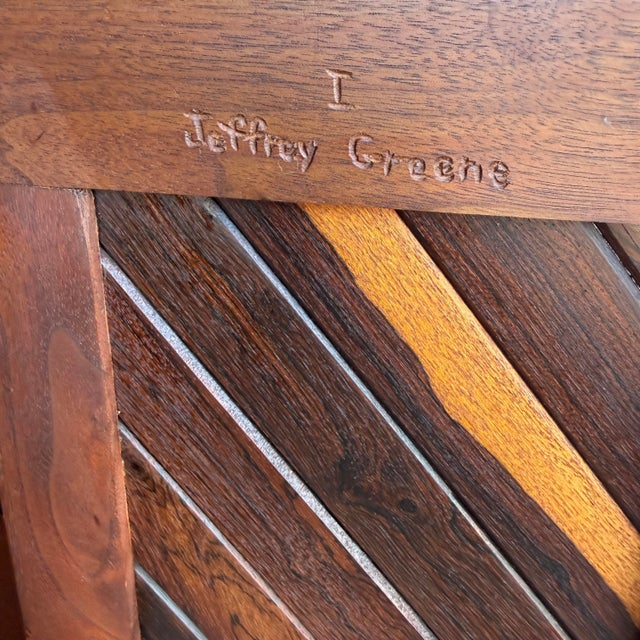 Jeffrey Greene Studio Made Mixed Wood Credenza For Sale - Image 10 of 12
